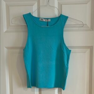 Zara Women's Vibrant Blue Tank Top